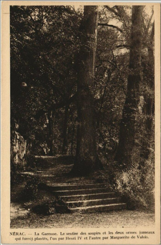 Carte postale ancienne Nerac La Garenne France