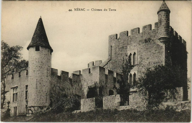 Carte postale ancienne Nerac Chateau du Tasta France