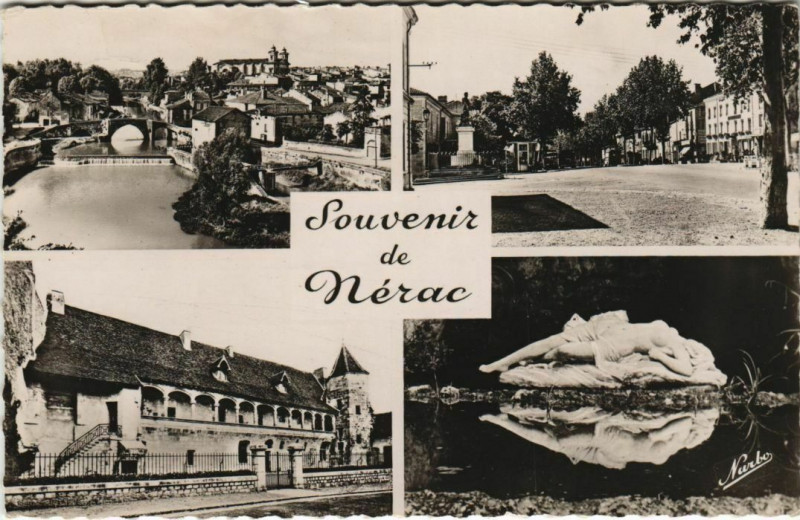 Carte postale ancienne Nerac Souvenir France