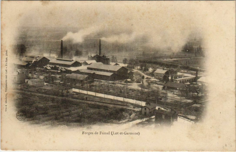 Carte postale ancienne Fumel Forges de Fumel France à Fumel
