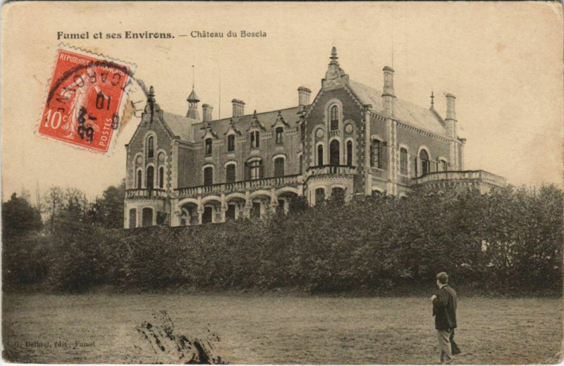 Carte postale ancienne Fumel Chateau du Boscia France à Fumel