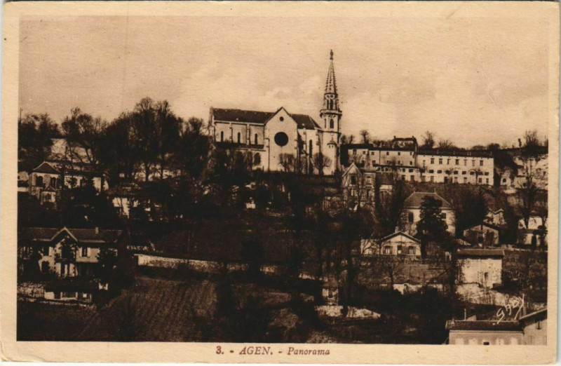 Carte postale ancienne Agen Panorama France à Agen