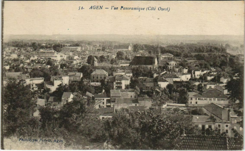 Carte postale ancienne Agen Vue Panoramique France à Agen