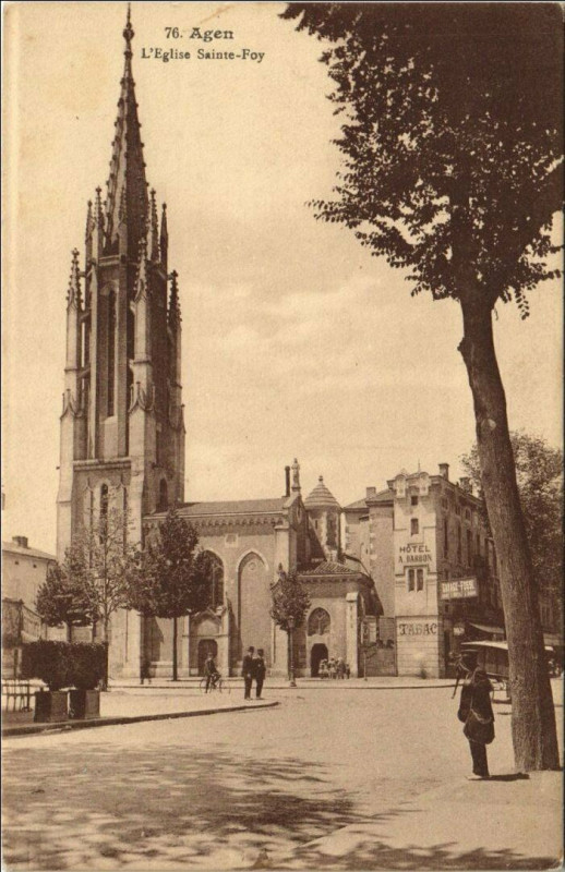 Carte postale ancienne Agen L'Eglise Sainte-Foy France à Agen
