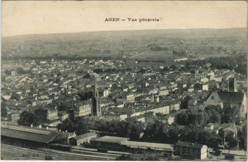 Carte postale ancienne Agen Vue Generale France à Agen