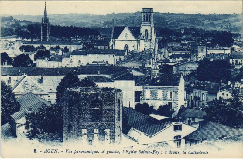 Carte postale ancienne Agen Vue Panoramique France à Agen