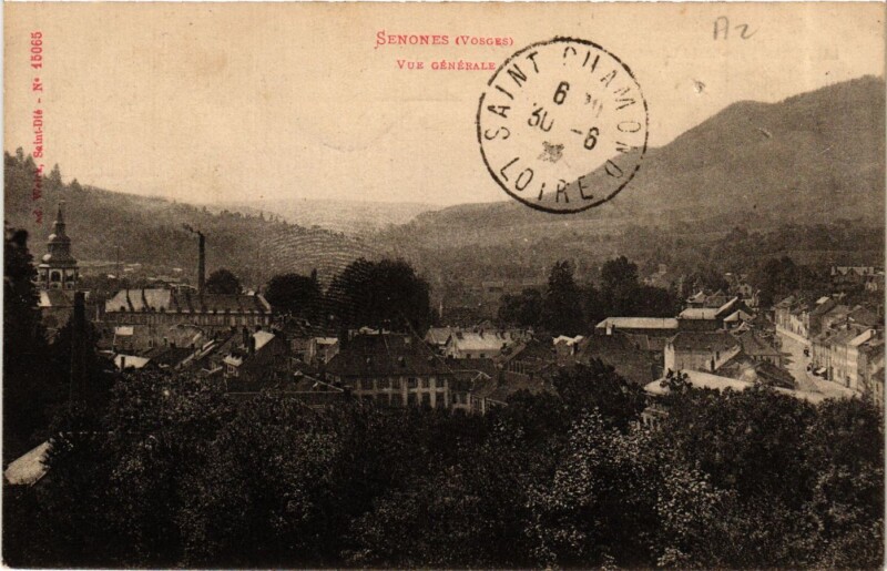 Carte postale ancienne Senones - Vue générale à Senones