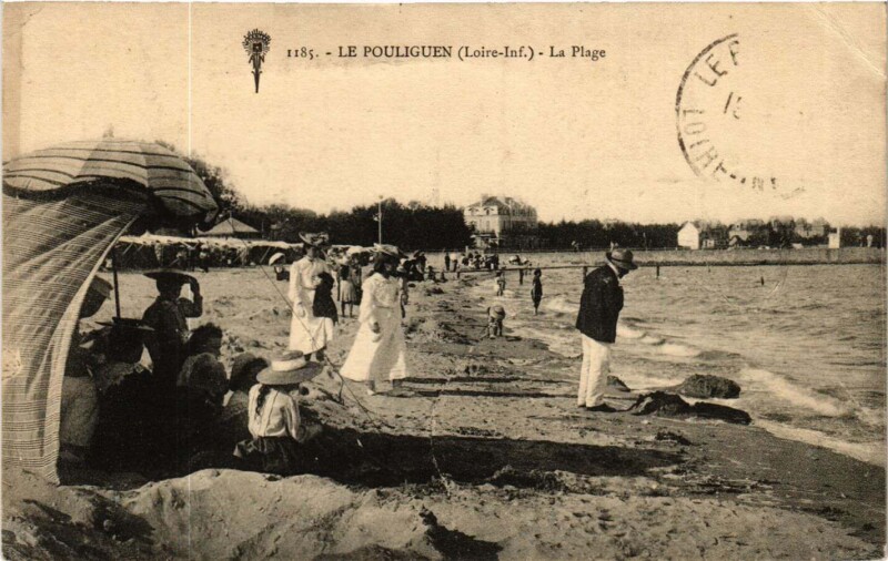 Carte postale ancienne Le Pouliguen - La Plage au Pouliguen