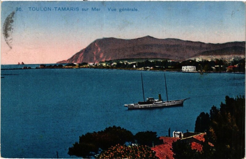Carte postale ancienne Toulon Tamaris-sur-Mer-Vue générale à Toulon