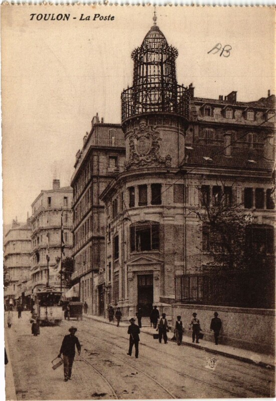 Carte postale ancienne Toulon La Poste à Toulon