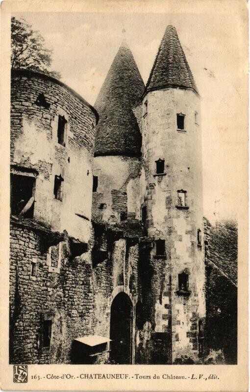 Carte postale ancienne Chateauneuf Tours du Chateau
