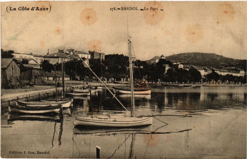 Carte postale ancienne Bandol - Le Port à Bandol