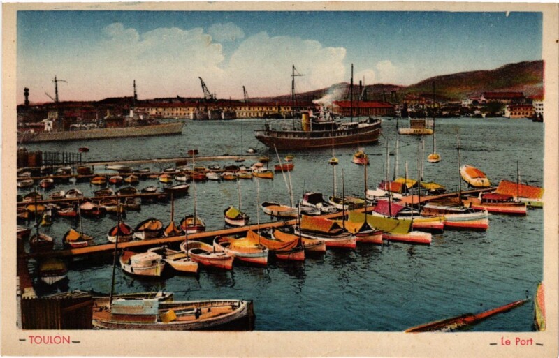 Carte postale ancienne Toulon - Le Port à Toulon