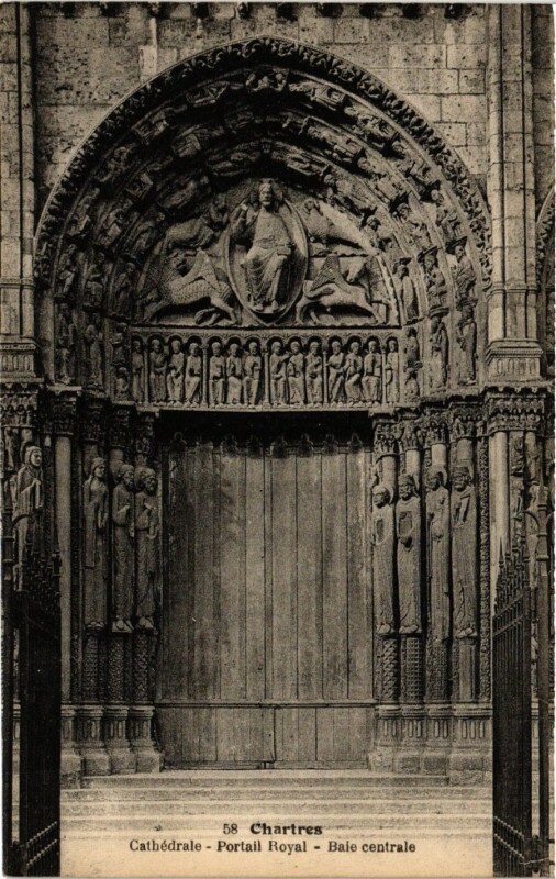 Carte postale ancienne Chartres - Cathedrale à Chartres