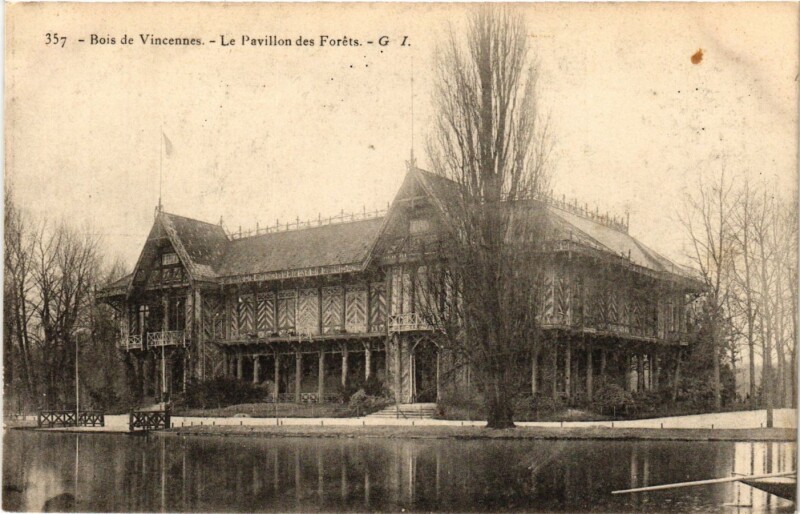 Carte postale ancienne Paris 12e-Bois de Vincennes-Le Pavillon des Foréts à Paris 12e