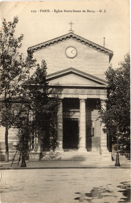 Carte postale ancienne Paris 12e-Eglise Notre Dame de Bercy à Paris 12e