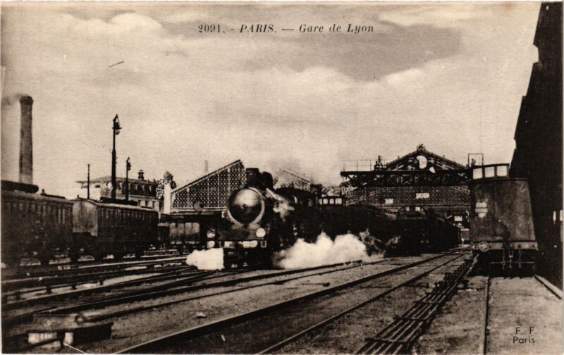 Carte postale ancienne Gare de Lyon à Paris 12e
