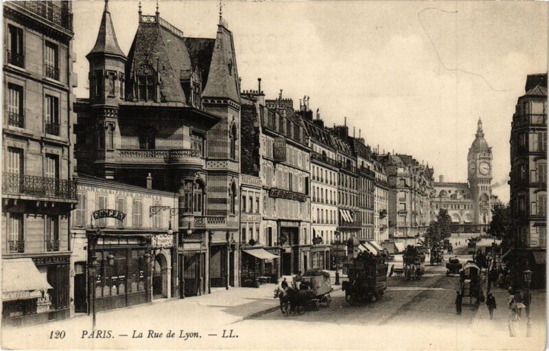 Carte postale ancienne La Rue de Lyon à Paris 12e