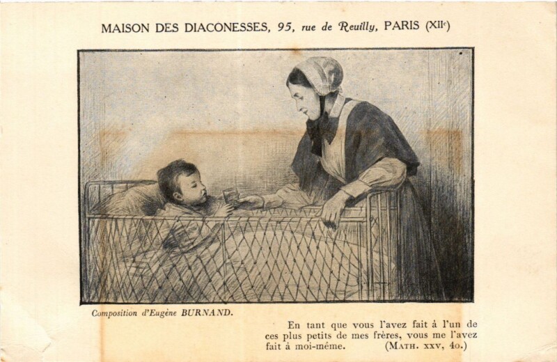 Carte postale ancienne Paris 12e Maison des Diaconesses en tant que vous avez fait á un(322901) à Paris 12e