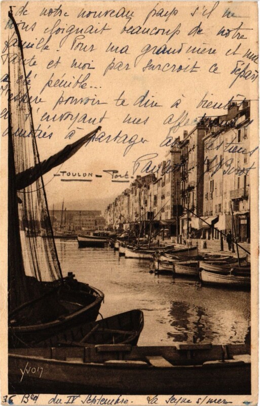 Carte postale ancienne Toulon - Le Port à Toulon