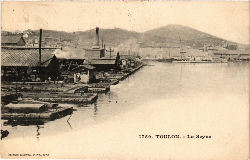Carte postale ancienne Toulon - La Seyne à Toulon
