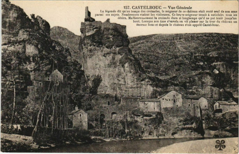 Carte postale ancienne Castelbouc Vue Generale France