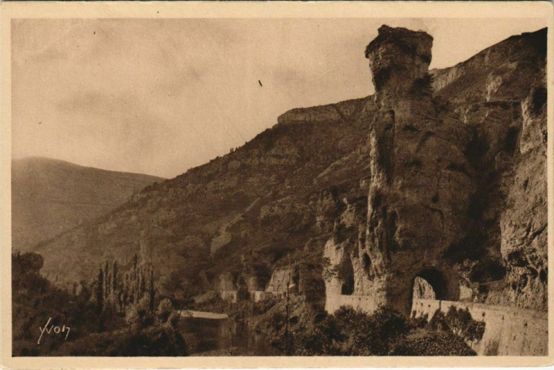 Carte postale ancienne Gorges du Tarn Pougnadoire France