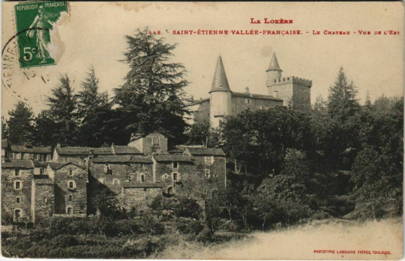 Carte postale ancienne St.Etienne vallee Francaise Le Chateau France