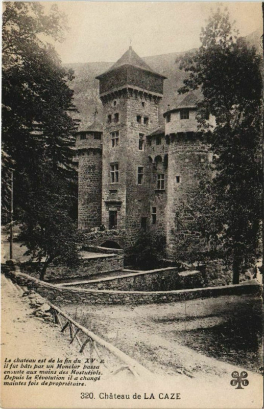 Carte postale ancienne Chateau de la Caze France