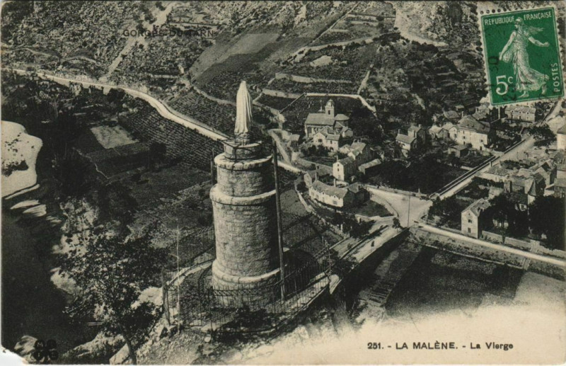 Carte postale ancienne La Malene La Vierge France