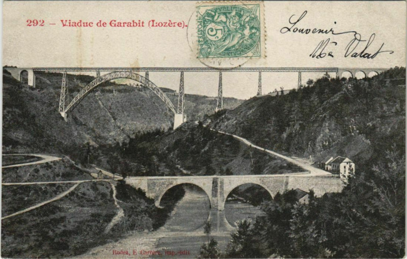 Carte postale ancienne Viaduc de Garabit France