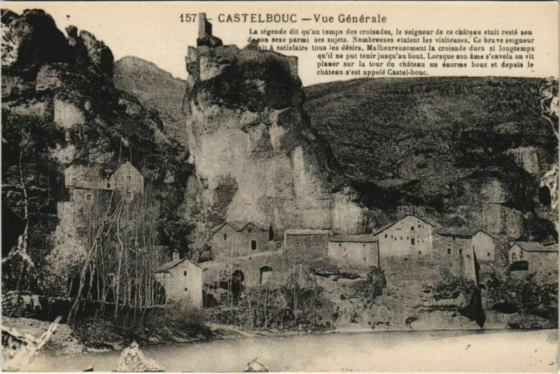 Carte postale ancienne Castelbouc Vue Generale France