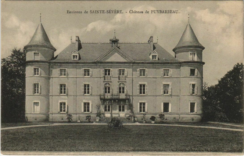 Carte postale ancienne Sainte-Severe Environs - Chateau de Puybarbeau