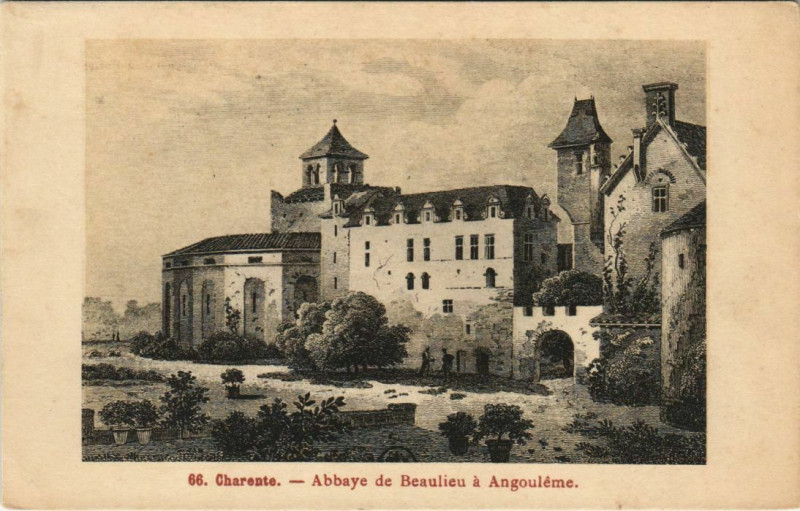 Carte postale ancienne Angouleme Abbaye de Beaulieu a Angouleme