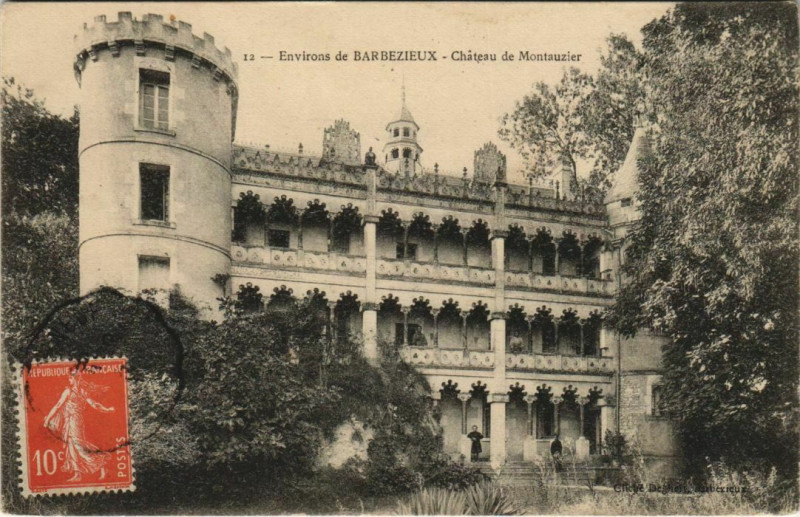 Carte postale ancienne Baignes-Sainte-Radegonde Chateau de Montausier - Barbezieux Env. à Baignes-Sainte-Radegonde