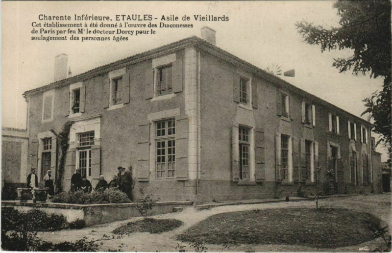 Carte postale ancienne Etaules Asile de Vieillards