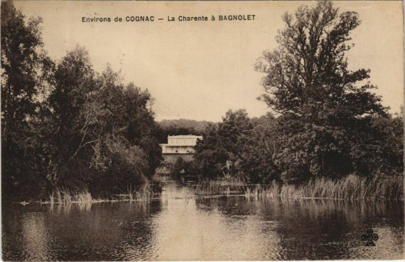 Carte postale ancienne Cognac Environs - La Charente a Bagnolet à Cognac