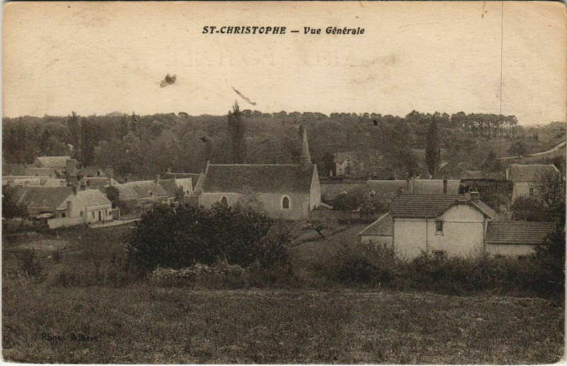 Carte postale ancienne Saint-Christophe Vue Generale à Saint-Christophe