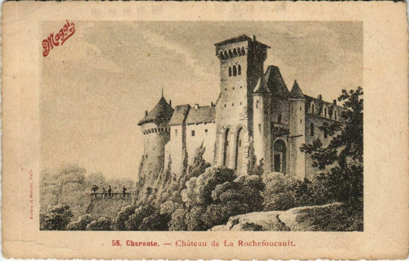 Carte postale ancienne La Rochefoucauld Chateau