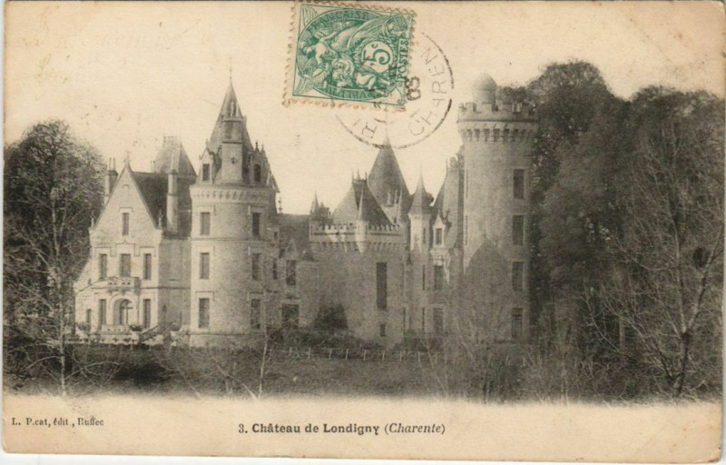Carte postale ancienne Londigny Chateau à Londigny