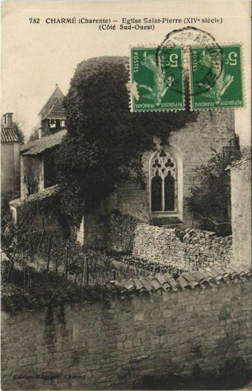 Carte postale ancienne Charme Eglise Saint-Pierre