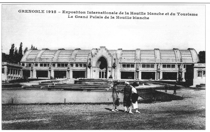 Carte postale ancienne Grand palais H B - Grenoble