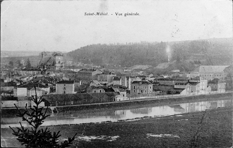 Carte postale ancienne 1906st mihiel vue générale 2093