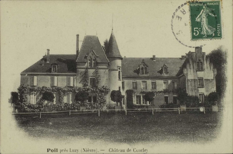 Carte postale ancienne Château de Concley - carte postale 02