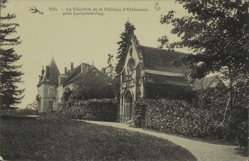 Carte postale ancienne Château et chapelle d'Ettevaux, carte postale 02