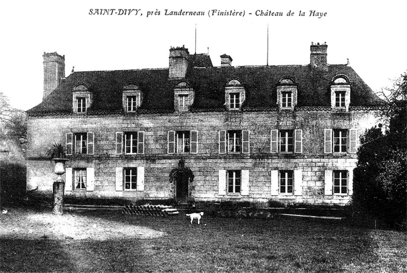 Carte postale ancienne Manoir de la Haye (Saint-Divy)