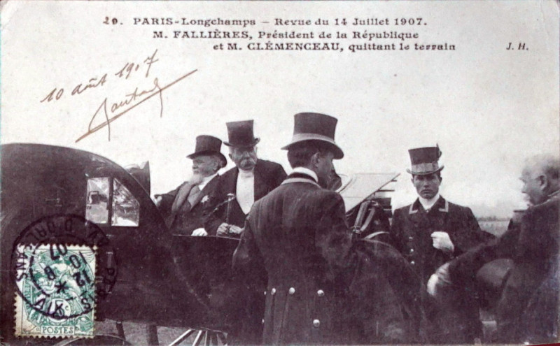 Carte postale ancienne Longchamps 14 juillet 1907 1008326