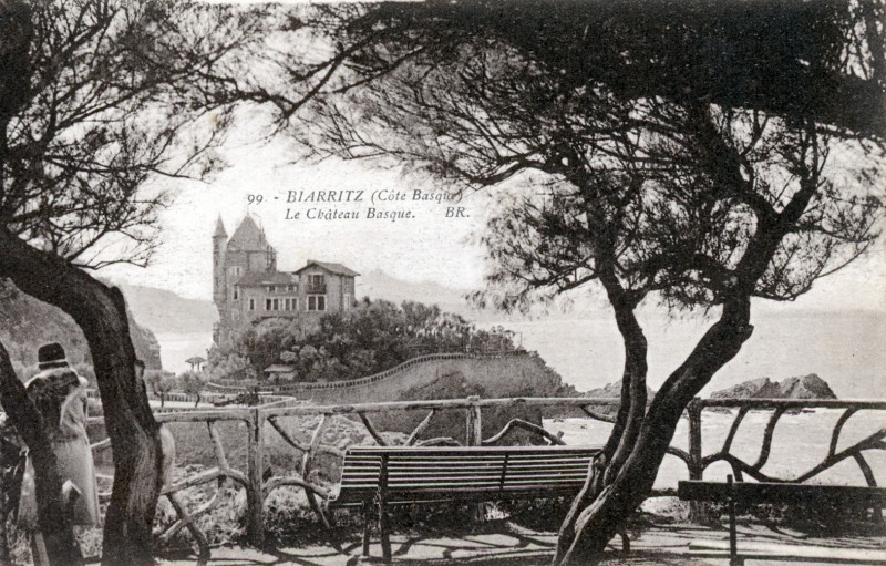 Carte postale ancienne Villa Belza - Biarritz