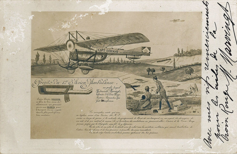 Carte postale ancienne Cpa-marie-marvingt-format-supérieur