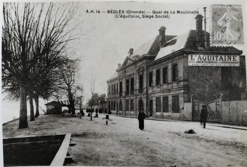 Carte postale ancienne Bègles - Quai de la Moulinatte (A.H.)